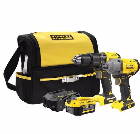 STANLEY SFMCK217M1S-QW KÖMÜRSÜZ MATKAP + DARBELI SOMUN SIKMA 18V V20 1x4AH